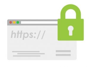 security icon for SSL certificate