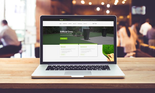 Decart Lawns website design