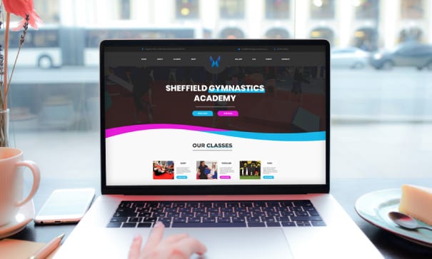 Sheffield Gymnastics website design