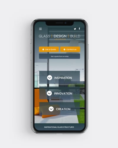 Glass Design & Build Phone