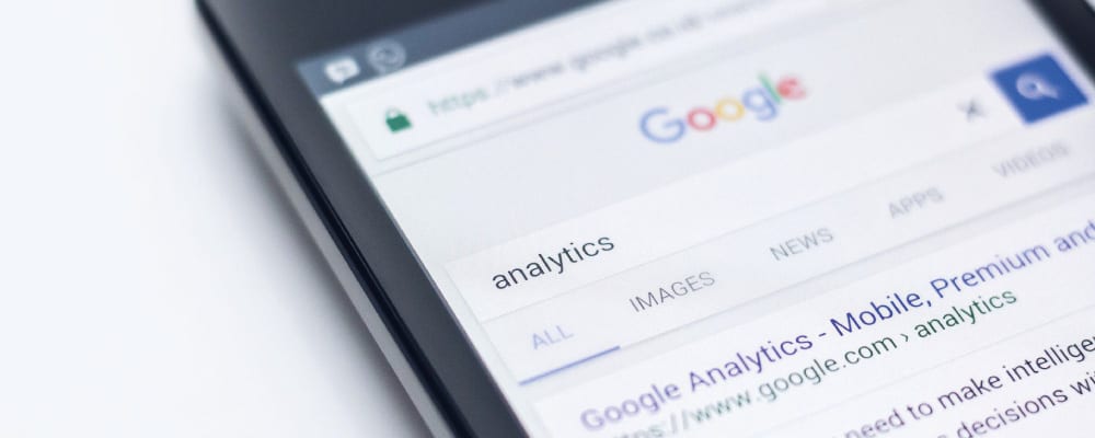 Google Analytics mobile search