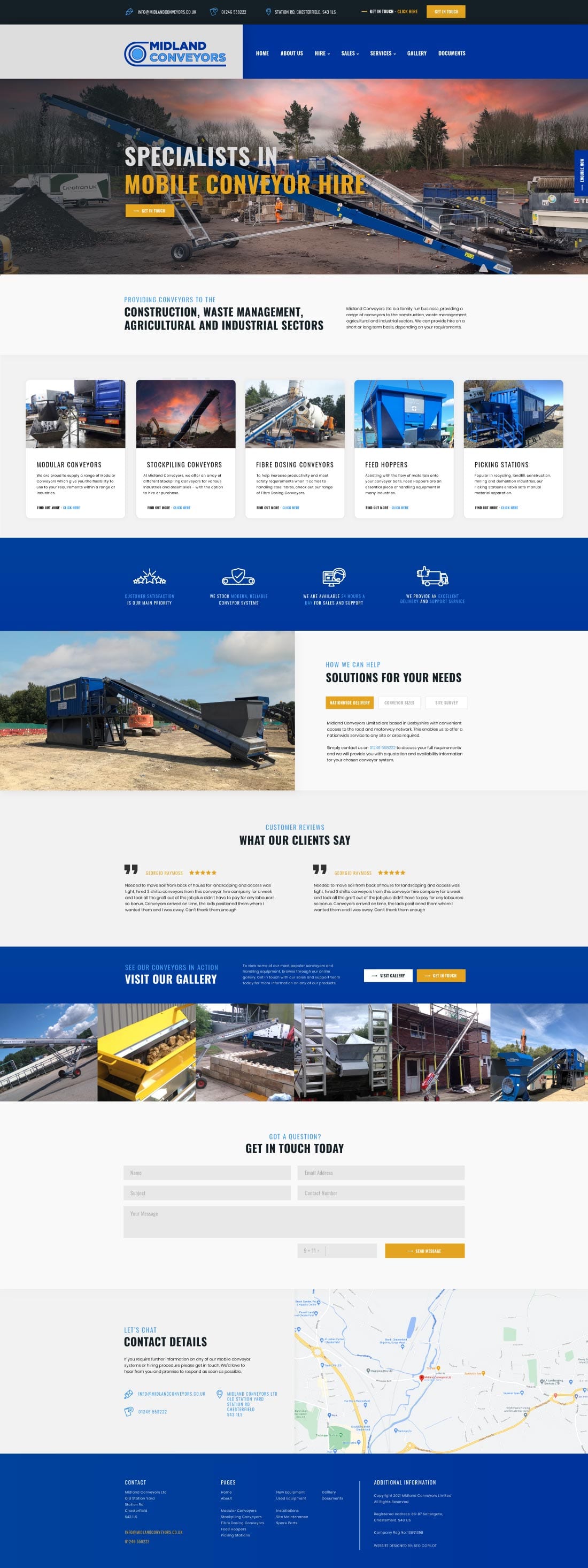 midland conveyors website