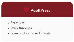 Wordpress Vaultpress plugin features