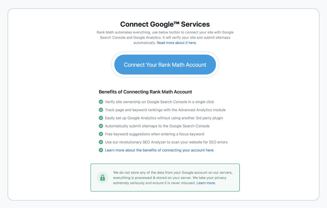 Connect Google Services