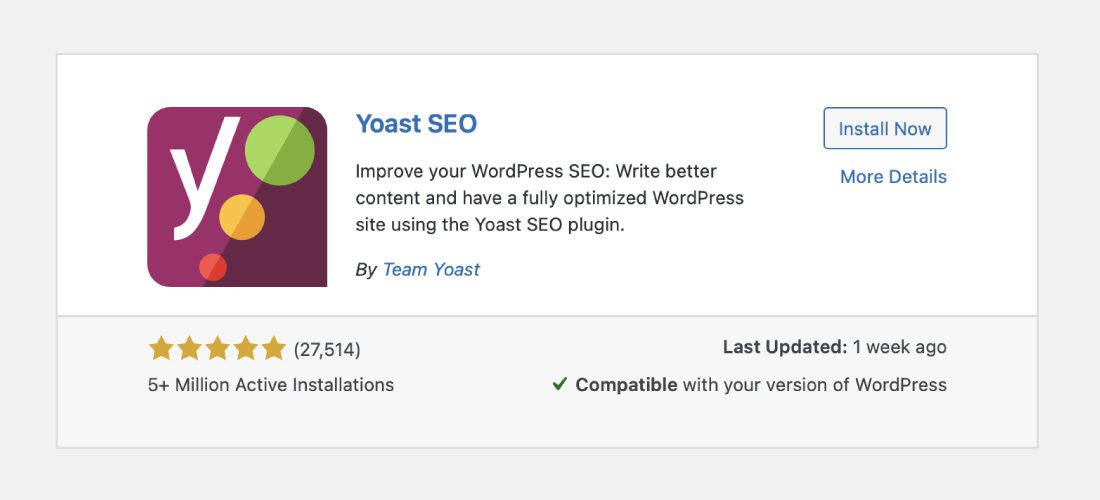 Yoast SEO plugin