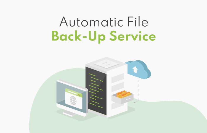 Most web hosting services offer a high quality automatic back up service like the illustration