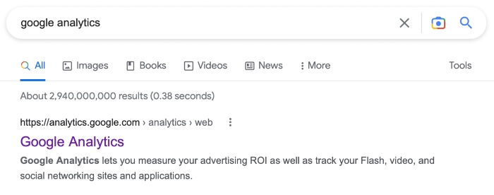 google analytics