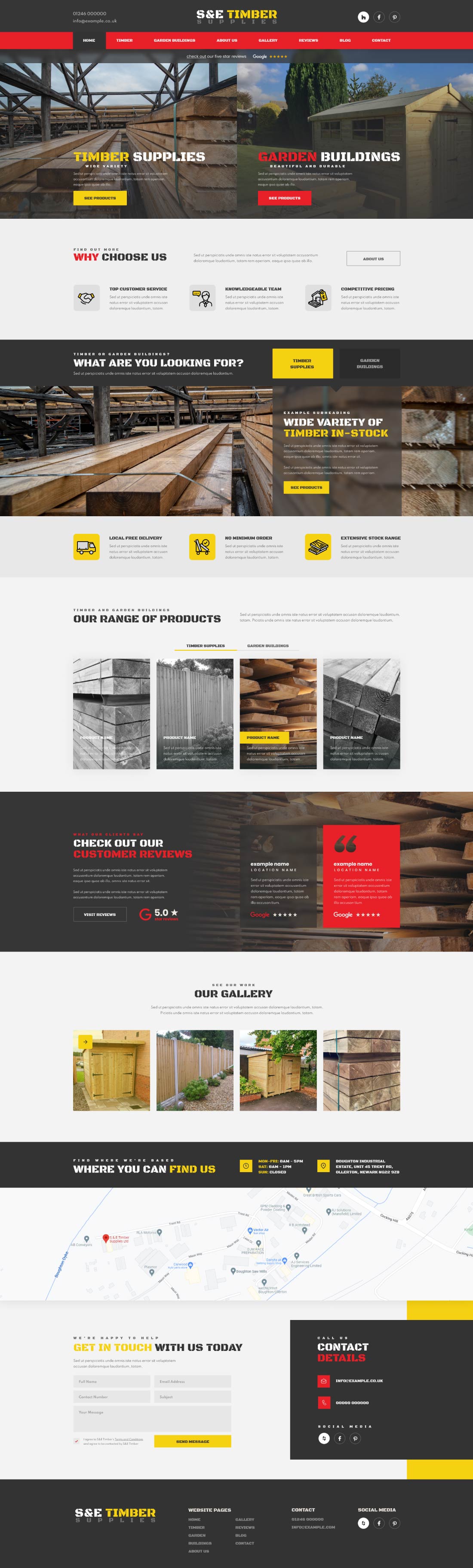 S&E Timber Website